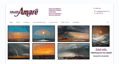 Desktop Screenshot of galleriamare.no